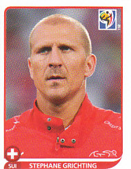 Stephane Grichting Switzerland samolepka Panini World Cup 2010 #586